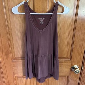 American Eagle Outfitters dark mauve tank top, size small